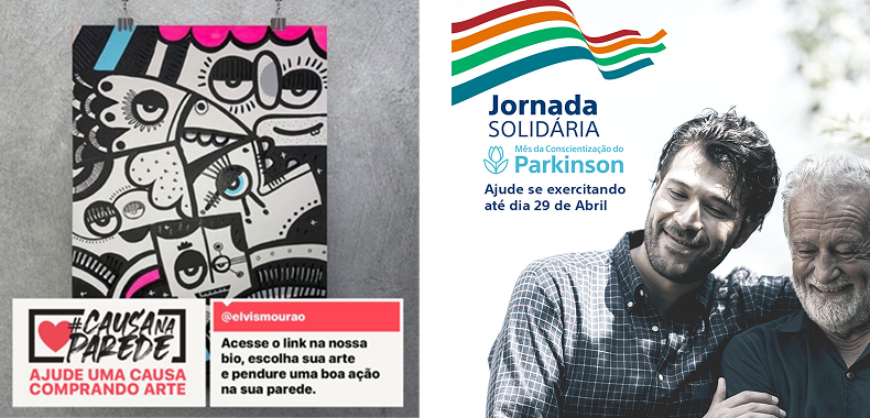 Campanhas adicionais - Causa na Parede e Jornada Solidária Parkinson