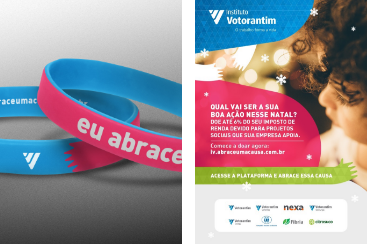 Pulseiras e Campanha de Natal - Abrace Uma Causa