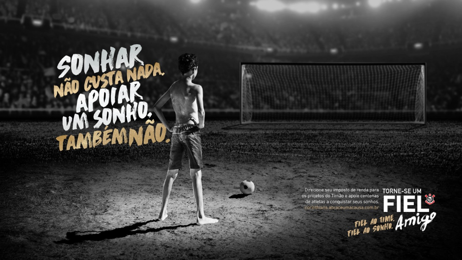 Sonhar não custa nada. Apoiar um sonho, também não.