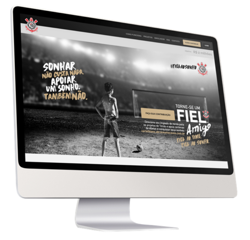 Plataforma de doações Corinthians