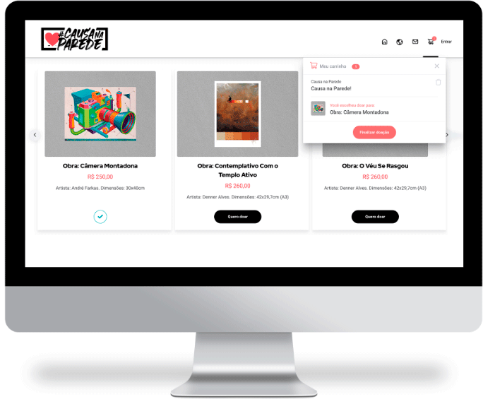 Causa na Parede - Galeria de Obras