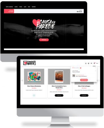 Causa na Parede - Website Homepage