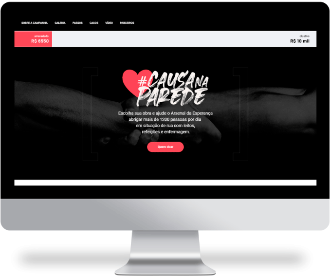 Causa na Parede - Website Homepage